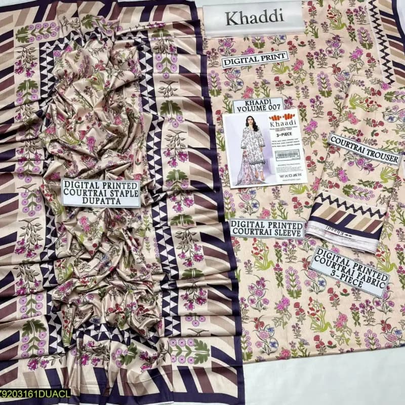 Khaddi Coutrai Printed Suit