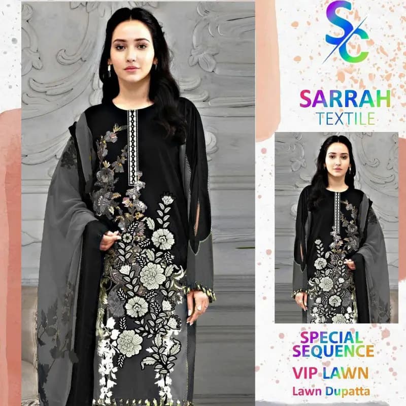 Embroided Lawn Printed Suit