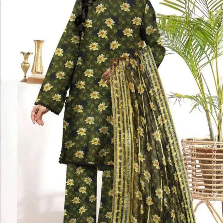 Digital Printed Lawn Suit 3p