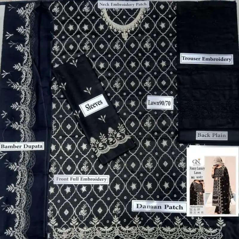Fancy Embroided Lawn Suit