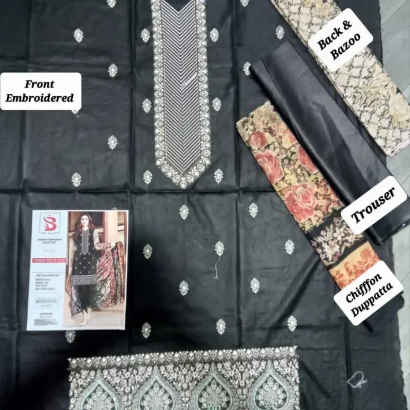Embroided Lawn Suit