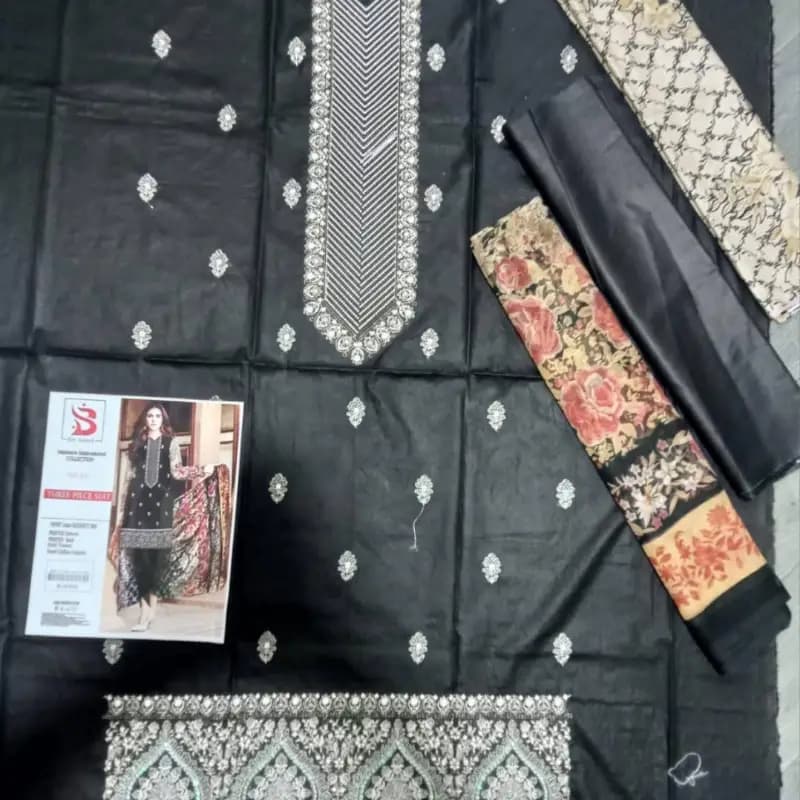 Embroided Lawn Suit