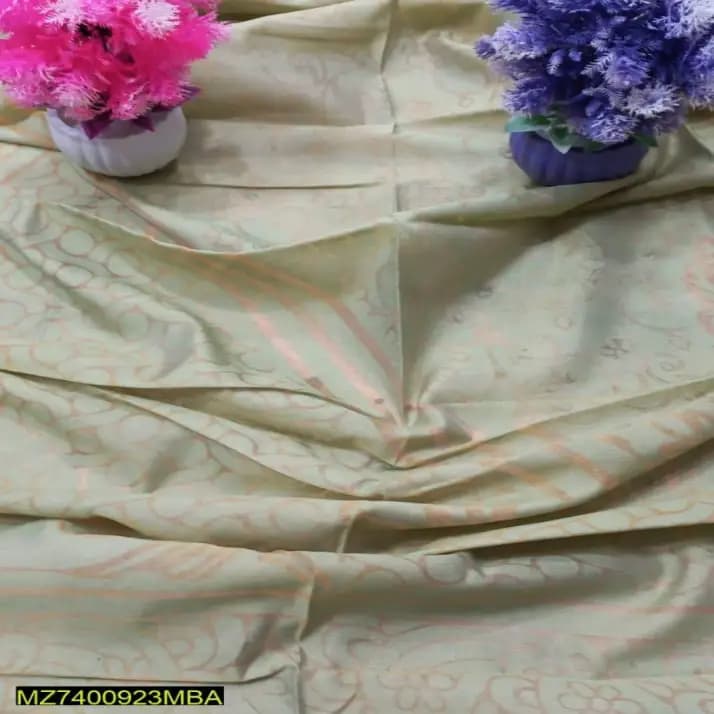 Unstitched Lawn Embroidered Suit 3p