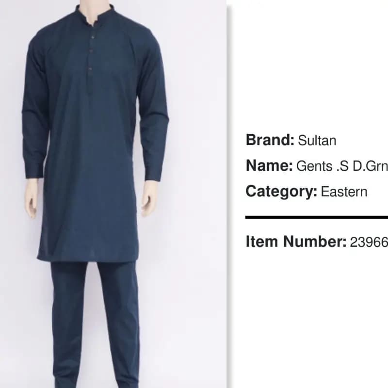 Men Sultan Stitched Suit