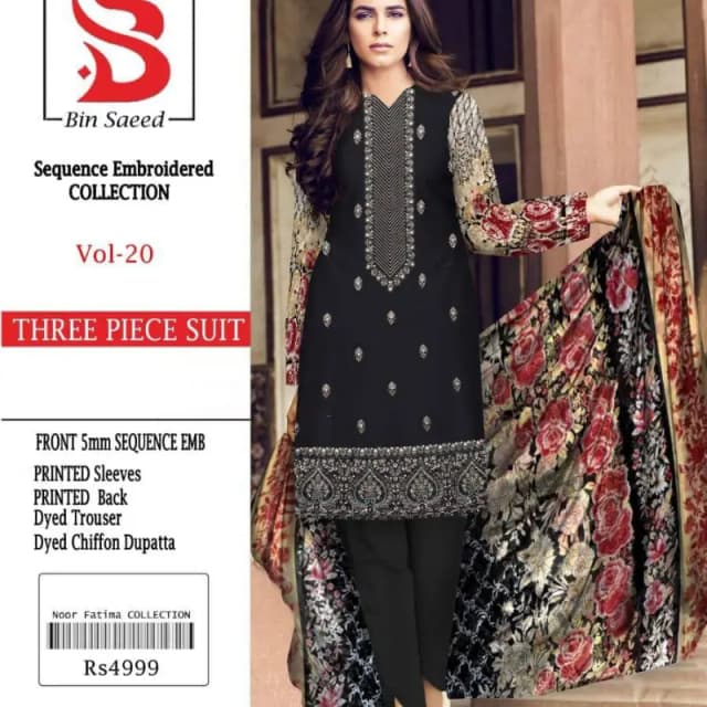 Embroided Lawn Suit
